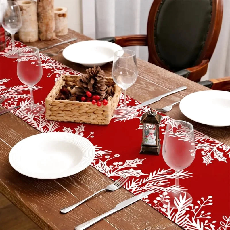 Chemin de Table Rouge Noel