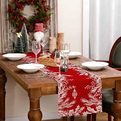 Chemin de Table Rouge Noel